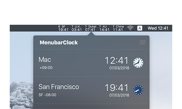 menubar Clock